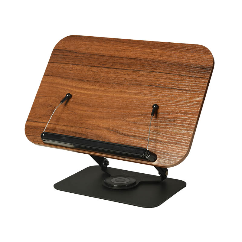 How can a reading stand's multi-angle adjustable design help users find the most comfortable reading or viewing posture?